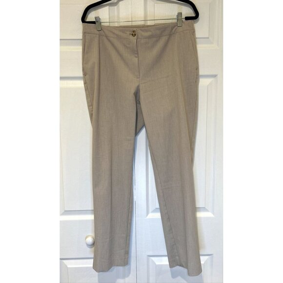 J. Jill Womens Pants Tan 12 Premium Bi-Stretch‎ Career Cotton Rayon Blend Casual - Picture 2 of 11